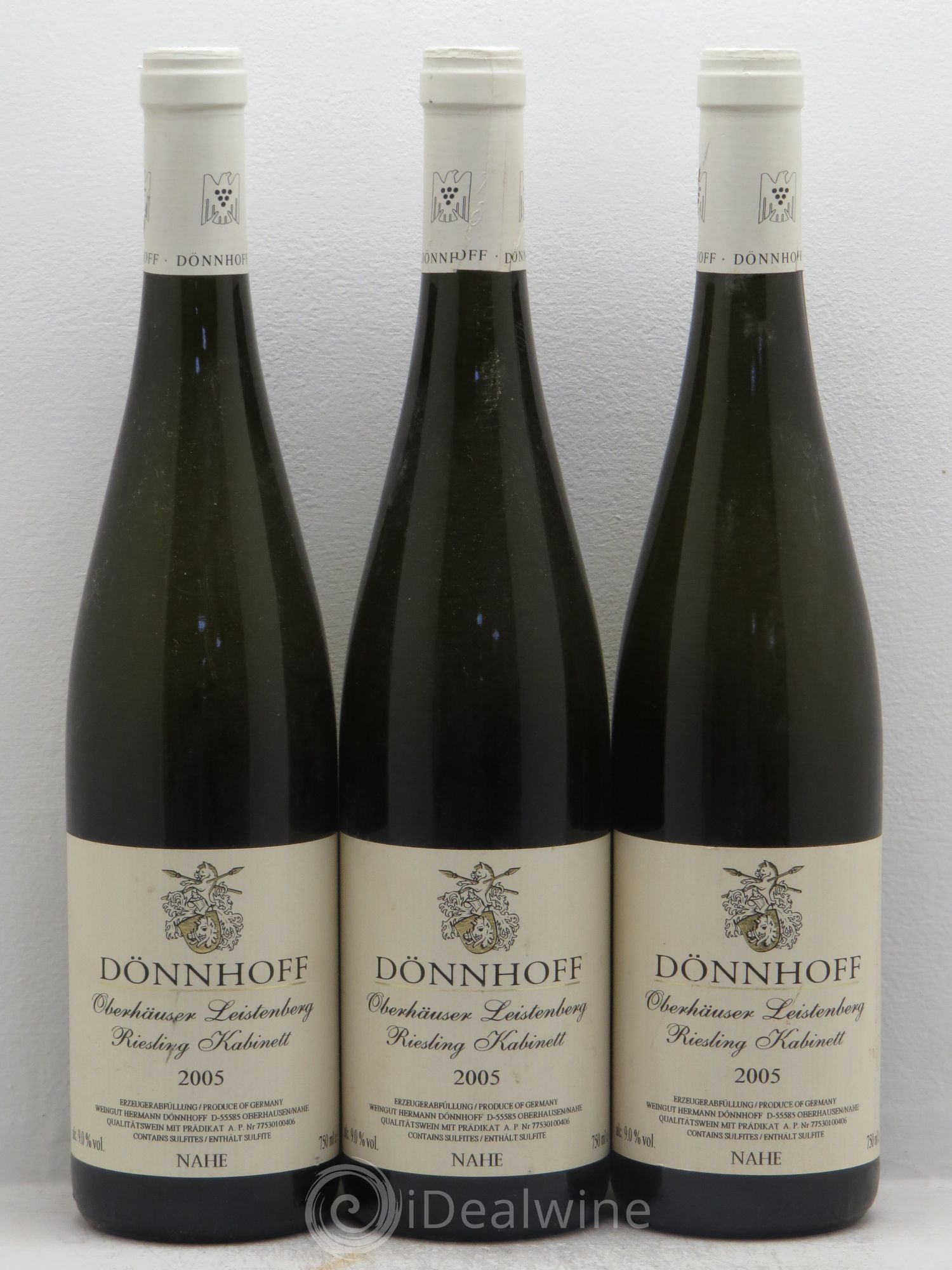 Riesling Oberhauser Kabinett Donnhoff Leistenberger 2005 - Posten von 3 Flaschen - 0
