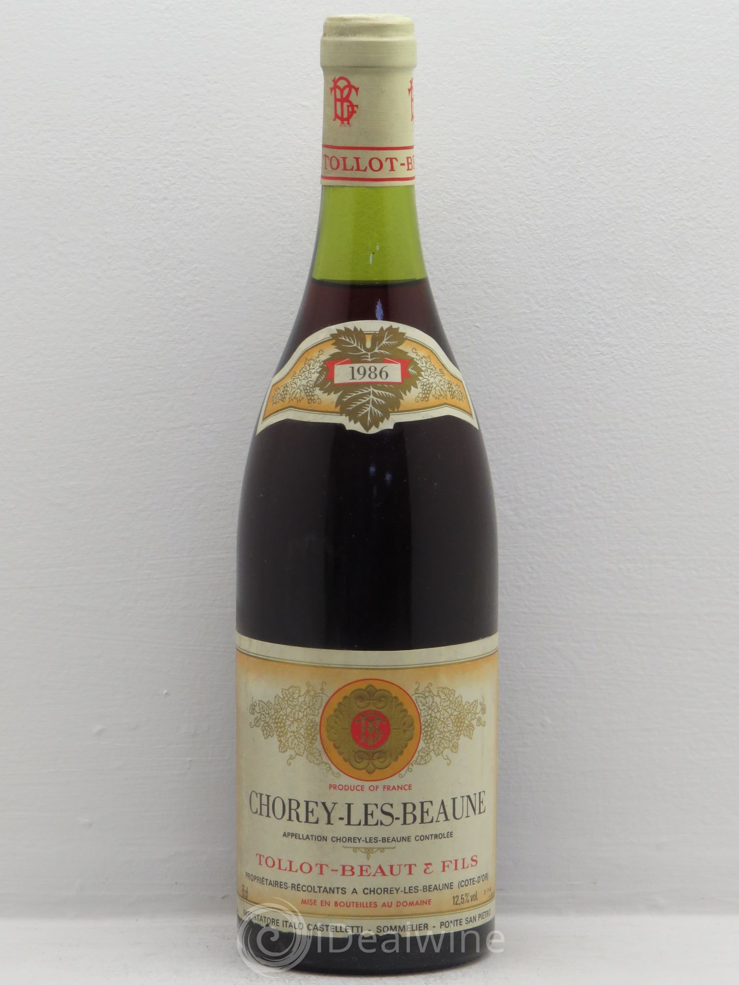 Chorey-lès-Beaune Tollot Beaut 1986 - Posten von 1 Flasche - 0