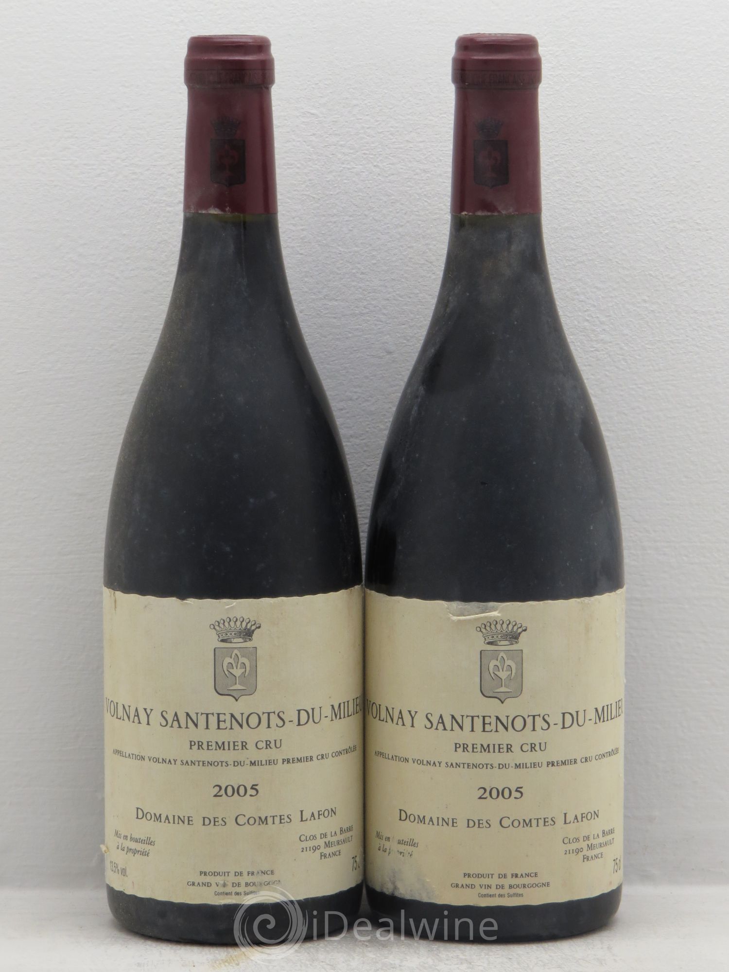 Volnay 1er Cru Santenots du Milieu Comtes Lafon (Domaine des) 2005 - Lot de 2 bouteilles - 0