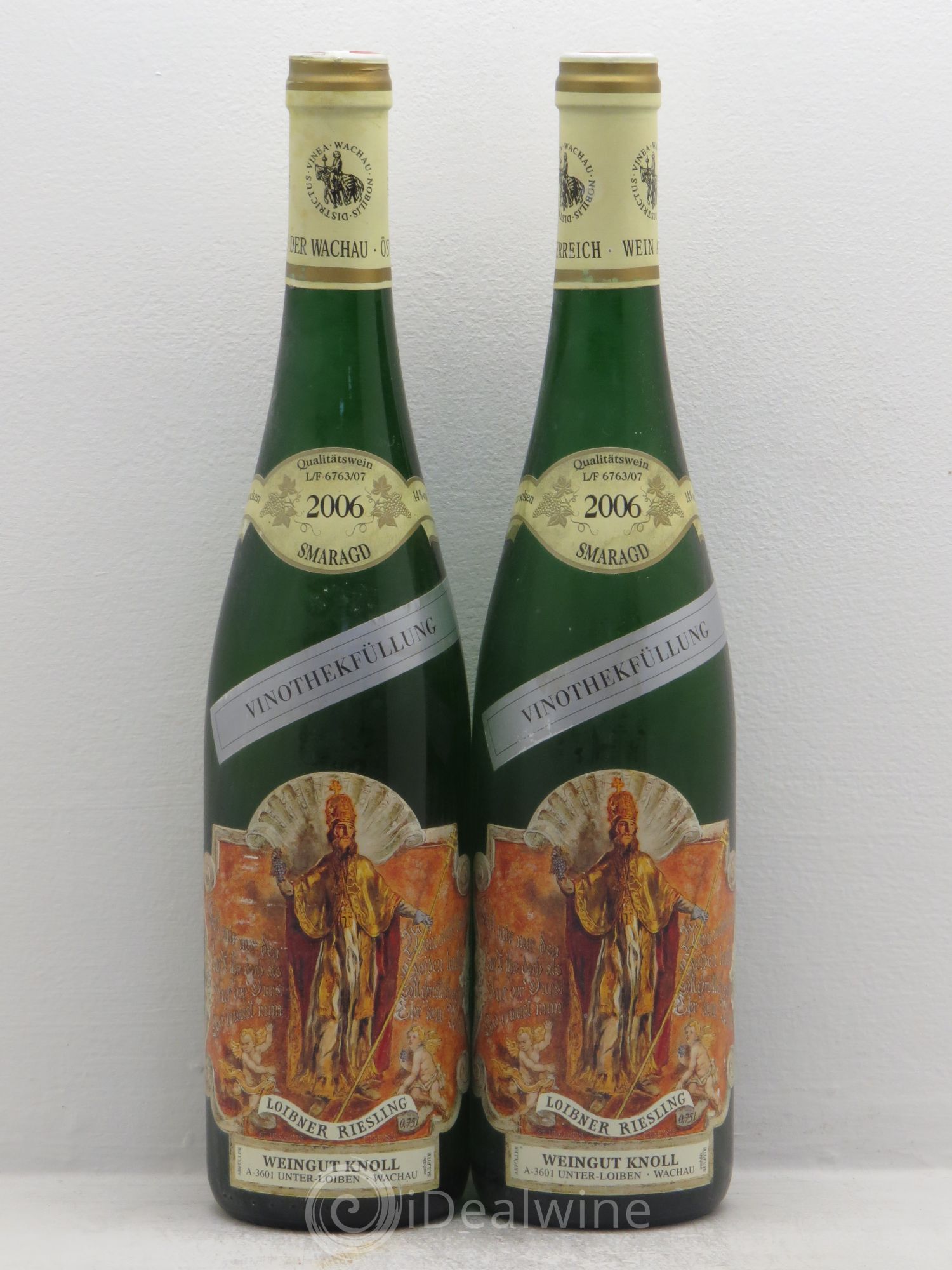 Riesling Loibner Vinotekfullung Knoll 2006 - Posten von 2 Flaschen - 0