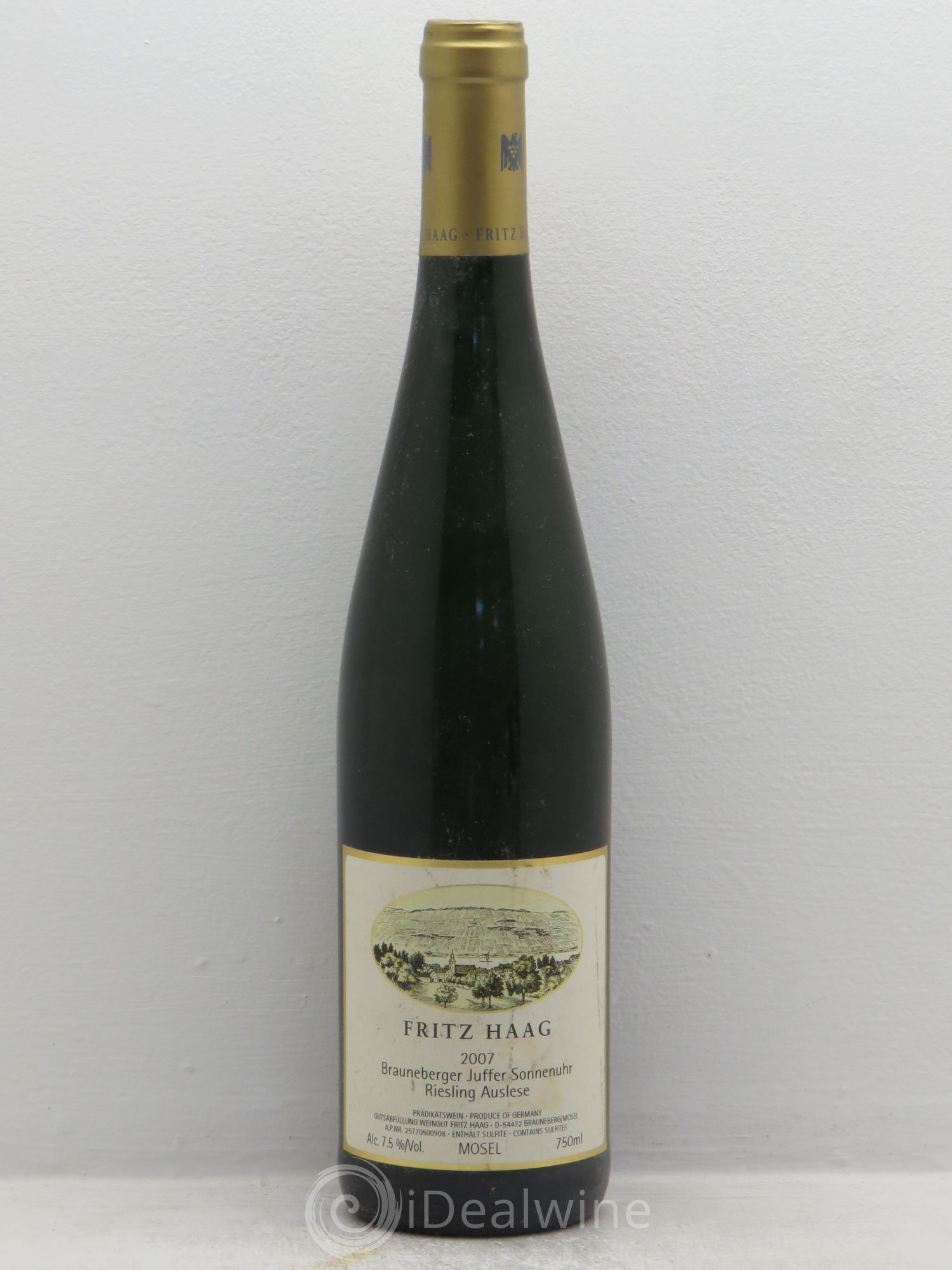 Riesling Braunberger Auslese GK Fritz Haag Juffer Sonnenuhr 2007 - Lotto di 1 bottiglia - 0