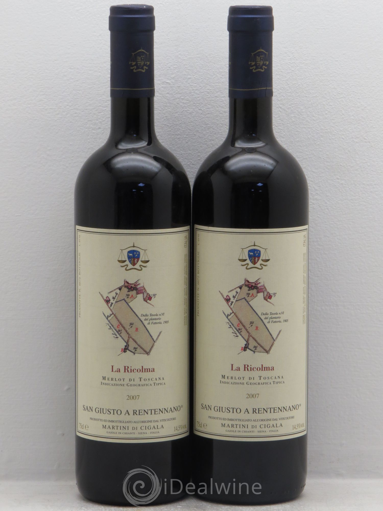 Toscana IGT IGT Ricolma San Giusto a Rentennano 2007 - Lot of 2 bottles - 0