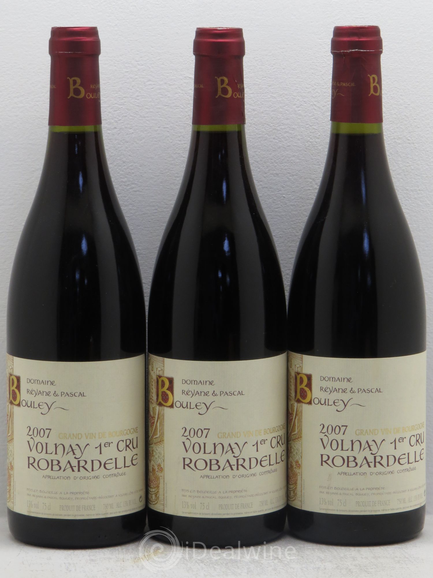 Volnay 1er Cru Pascal Bouley 2007 - Lot de 3 bouteilles - 0