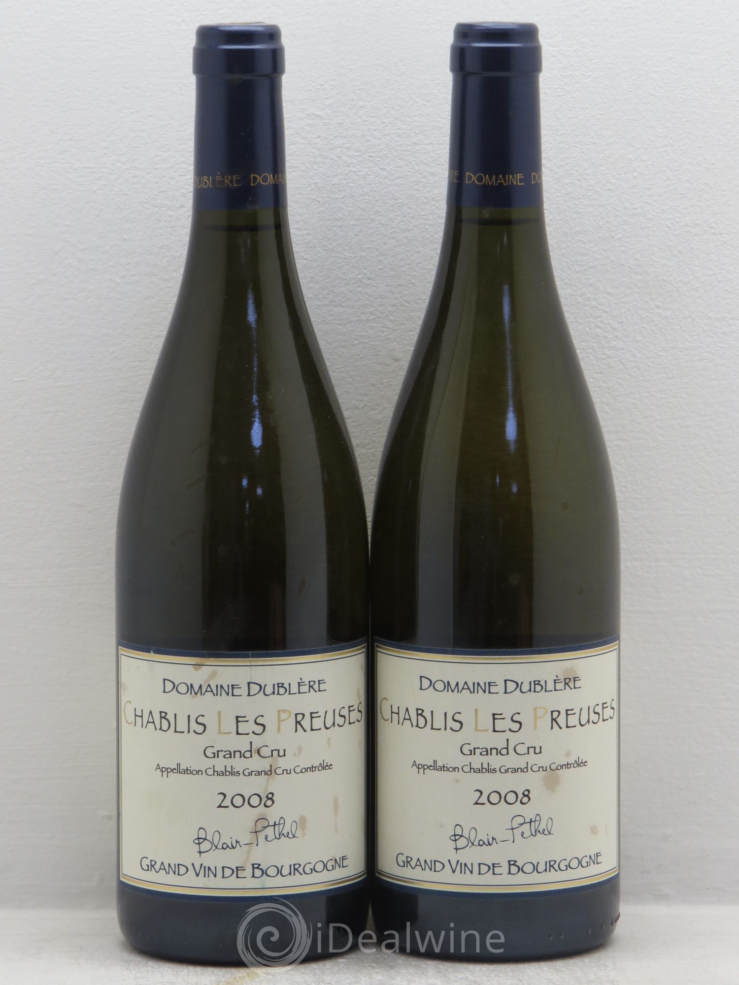 Chablis Grand Cru Domaine Dublere 2008 - Posten von 2 Flaschen - 0
