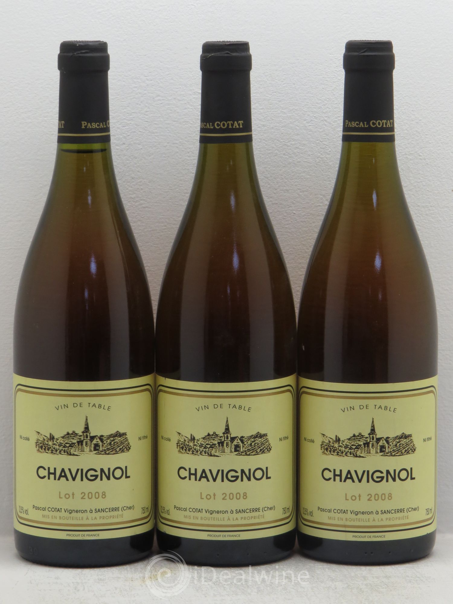 Divers Vin de Table Chavignol Pascal Cotat 2008 - Posten von 3 Flaschen - 0