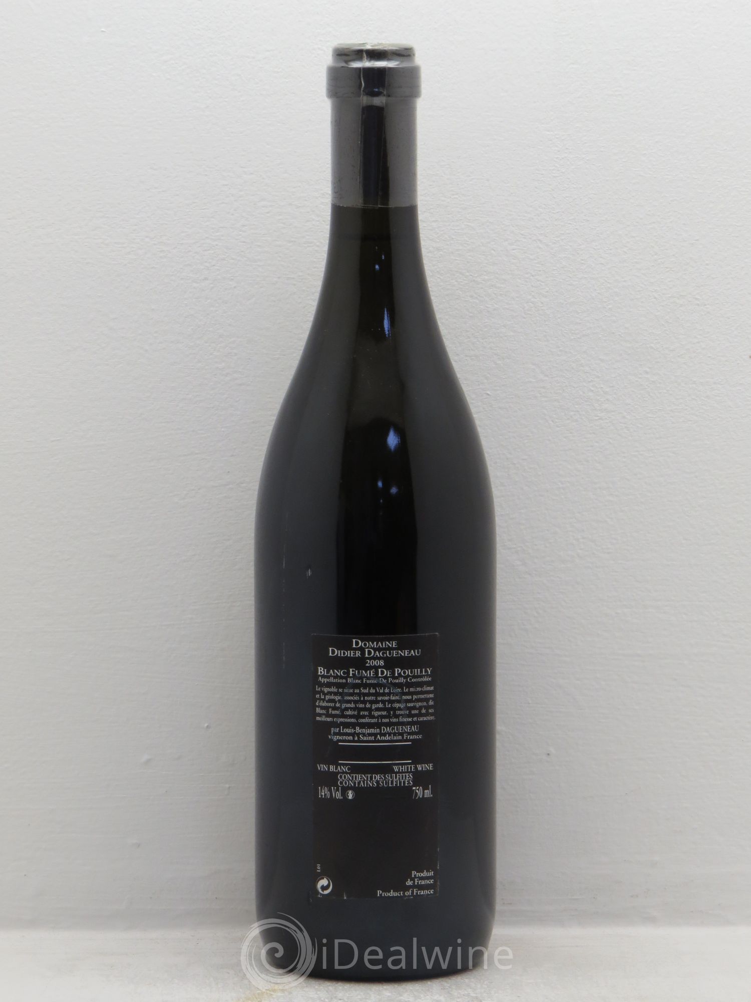 Vin de France (anciennement Pouilly-Fumé) Silex Dagueneau (Domaine Didier - Louis-Benjamin) 2008 - Lot de 1 bouteille - 1