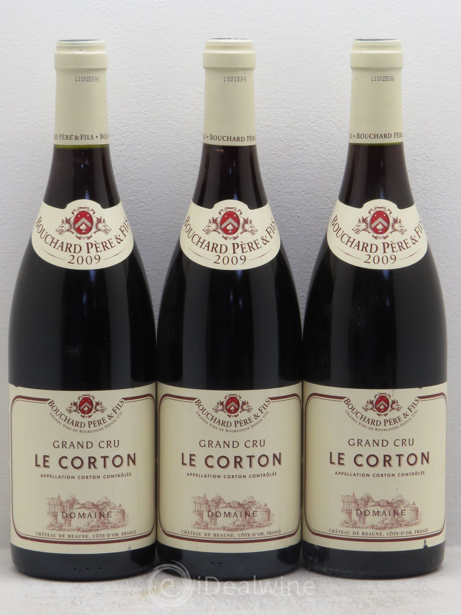 Corton Grand Cru Le Corton Bouchard Père & Fils 2009 - Lot de 3 bouteilles - 0