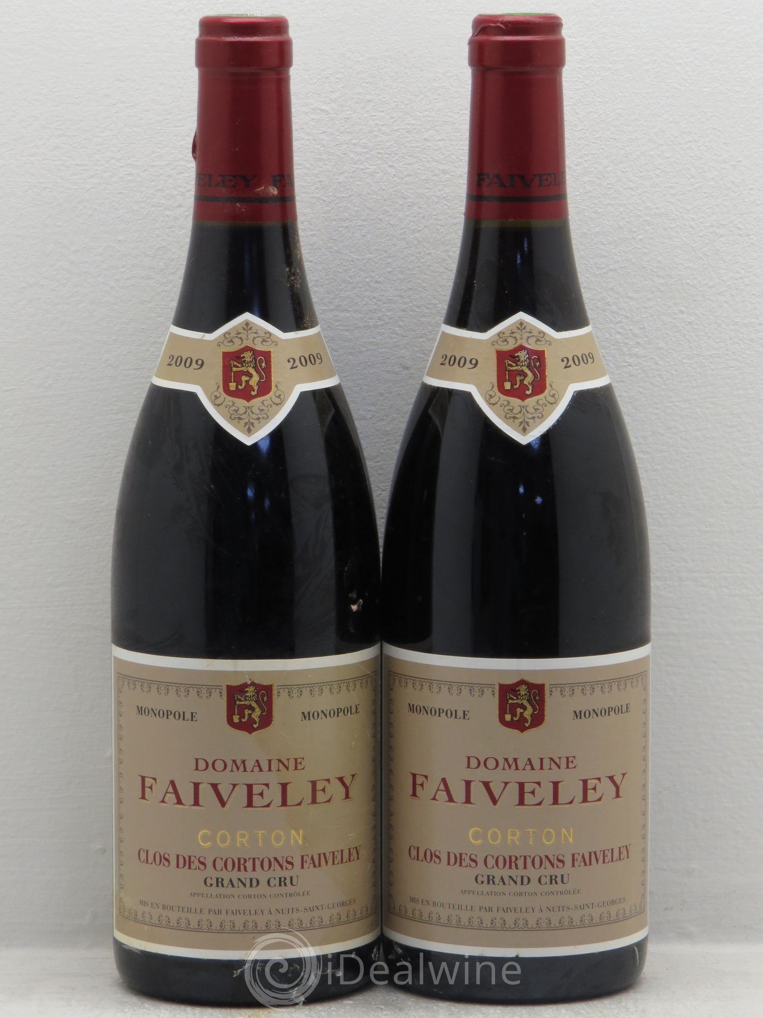 Corton Grand Cru Clos des Cortons Faiveley 2009 - Lot de 2 bouteilles - 0