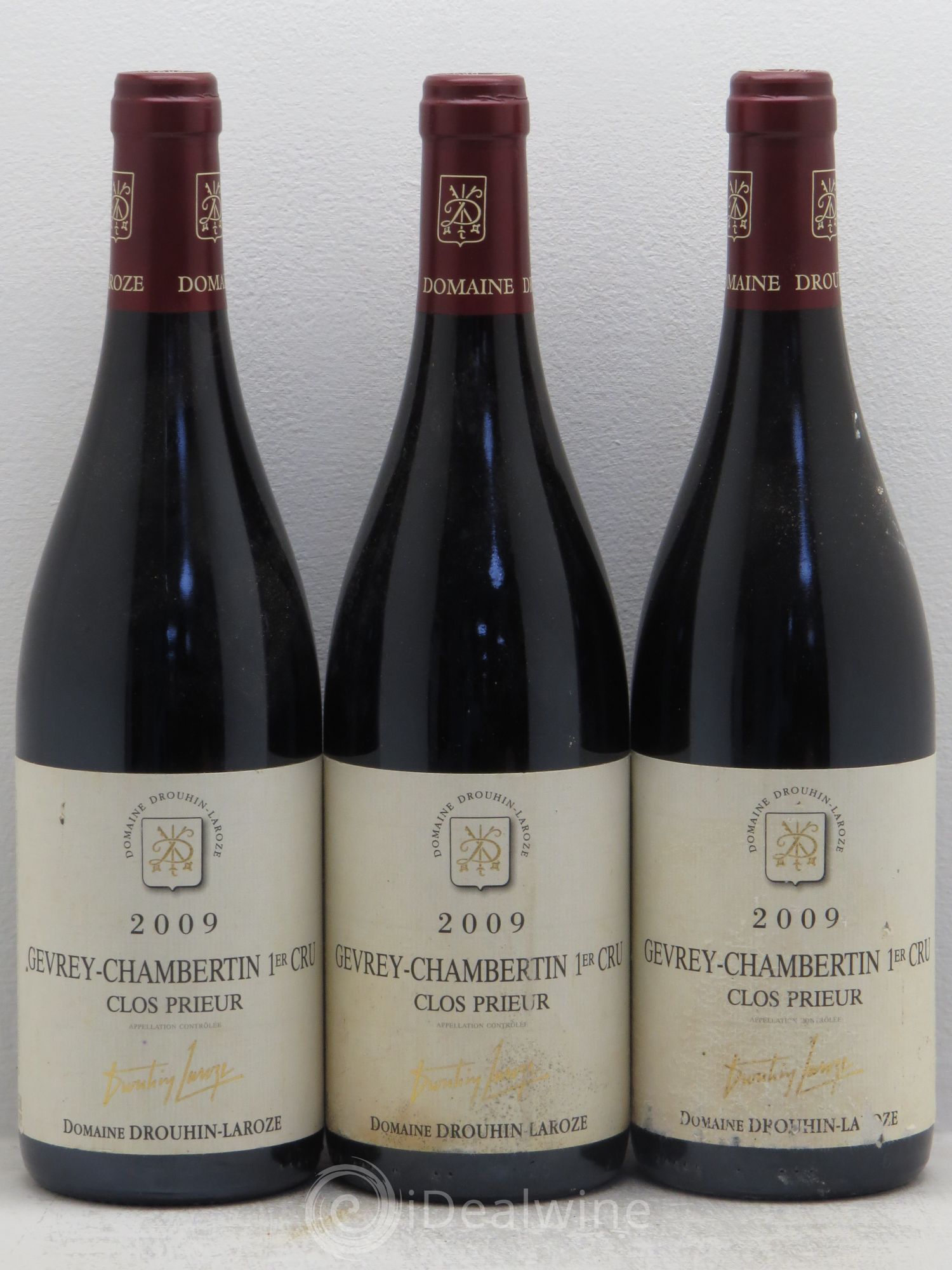 Gevrey-Chambertin 1er Cru Clos Prieur Domaine Drouhin-Laroze 2009 - Lot de 3 bouteilles - 0