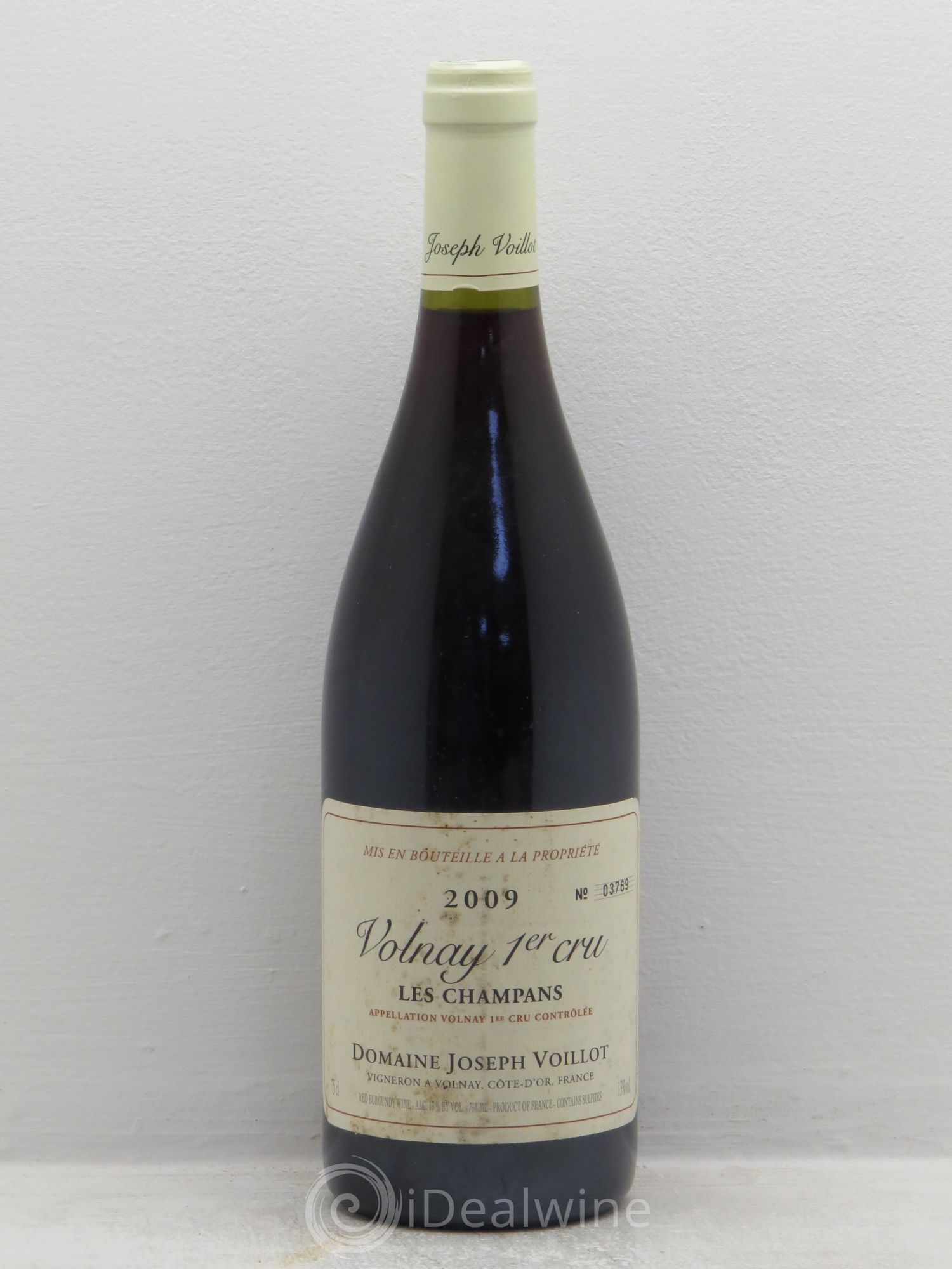 Volnay 1er Cru les Champans Joseph Voillot (Domaine) 2009 - Lot de 1 bouteille - 0