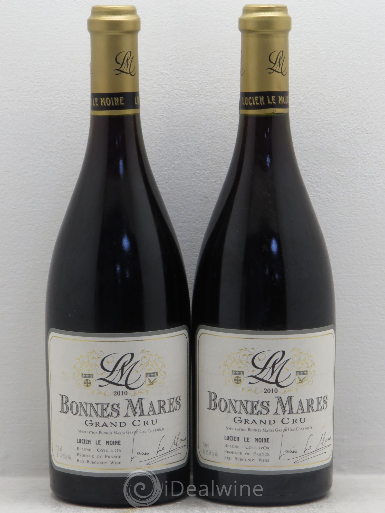 Bonnes-Mares Grand Cru Lucien Le Moine 2010 - Lot de 2 bouteilles - 0
