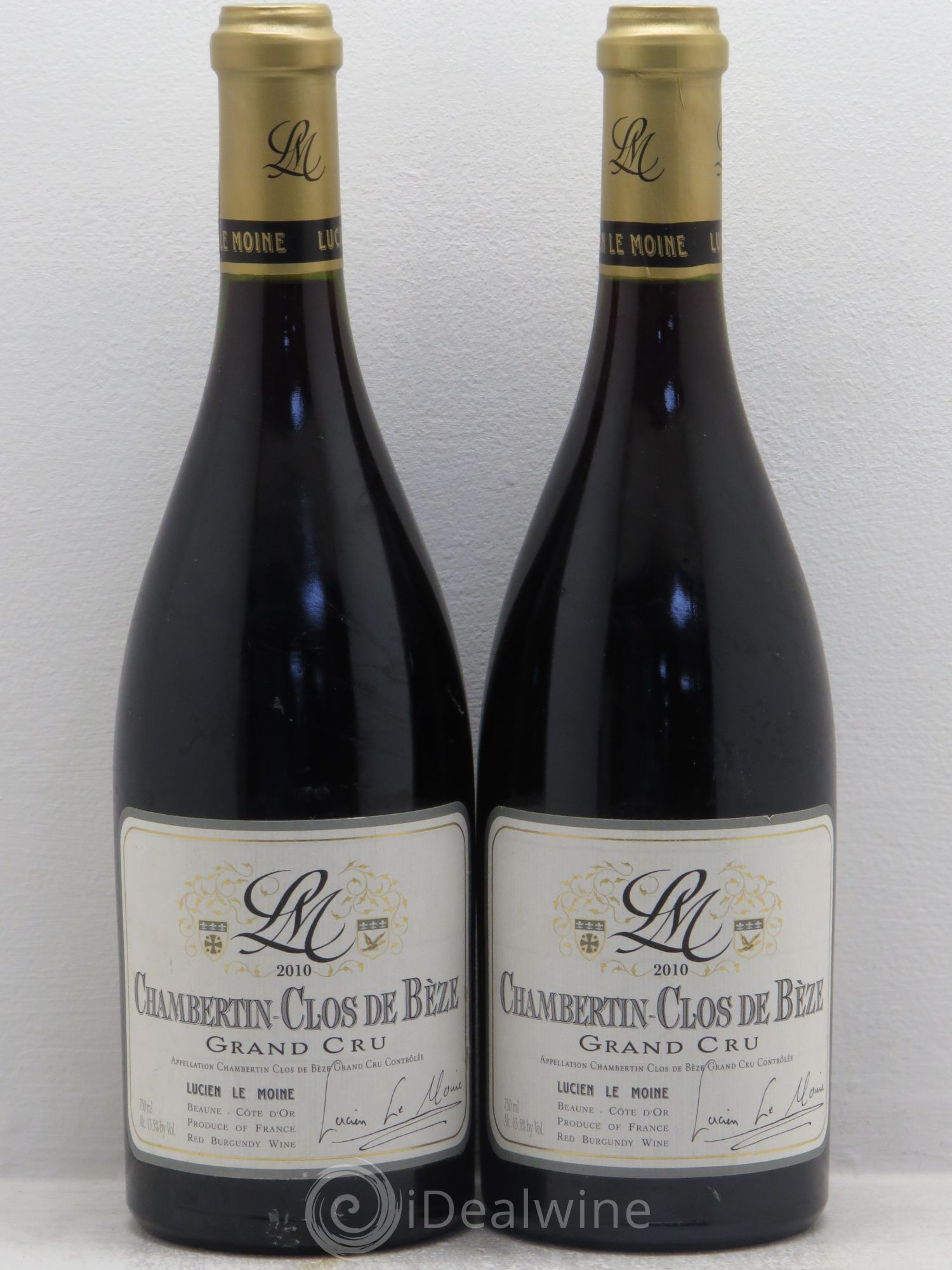 Chambertin Clos de Bèze Grand Cru Lucien Le Moine 2010 - Lot de 2 bouteilles - 0