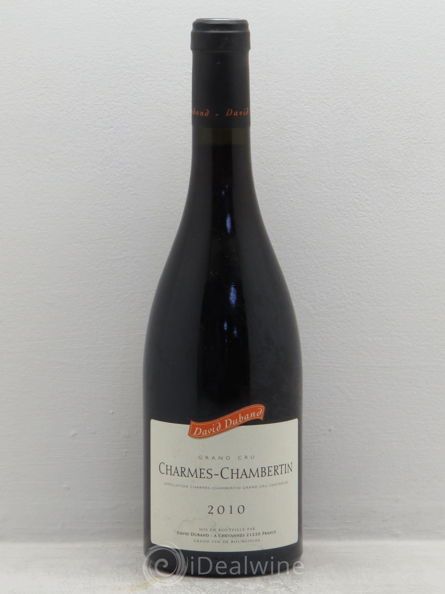 Charmes-Chambertin Grand Cru David Duband (Domaine) 2010 - Lot de 1 bouteille - 0