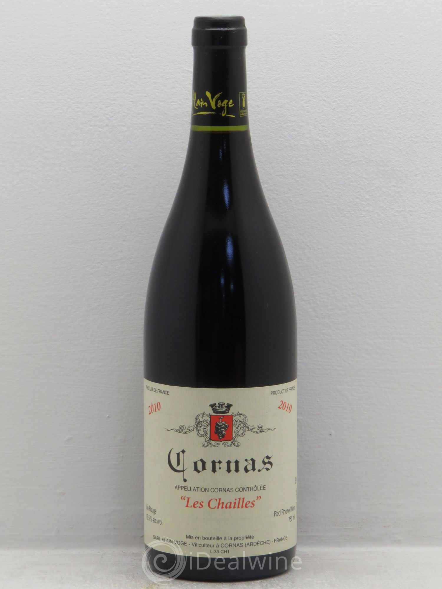 Cornas Les Chailles Alain Voge (Domaine) 2010 - Lot de 1 bouteille - 0