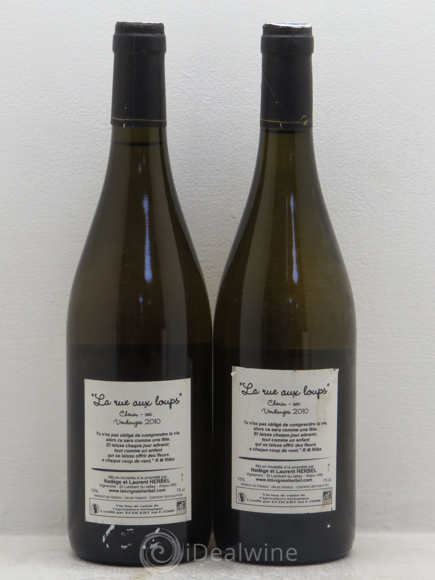 Vin de France La Rue aux Loups Domaine Herbel 2010 - Posten von 2 Flaschen - 1