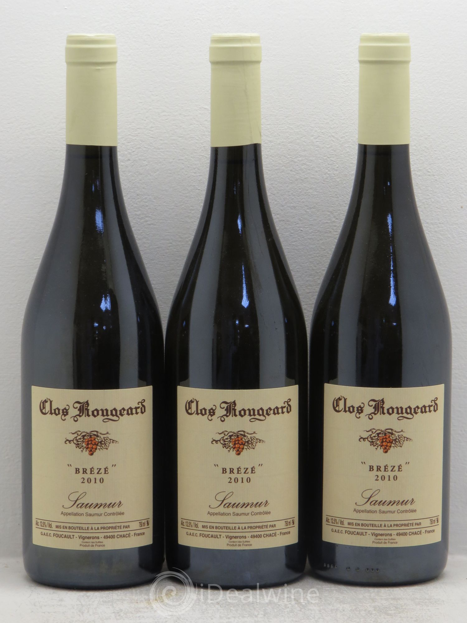 Saumur Brézé Clos Rougeard 2010 - Lot de 3 bouteilles - 0