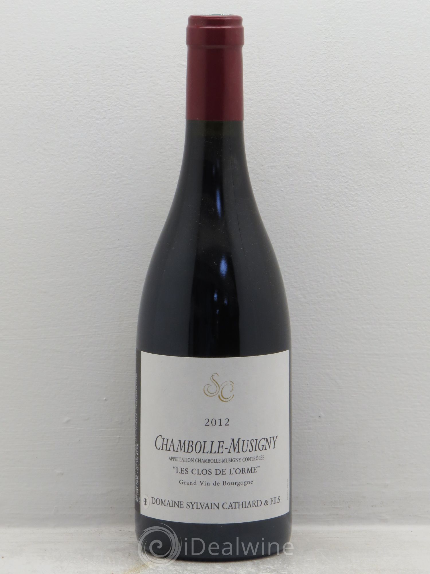 Chambolle-Musigny Les Clos de l'Orme Sylvain Cathiard & Fils 2012 - Lot de 1 bouteille - 0