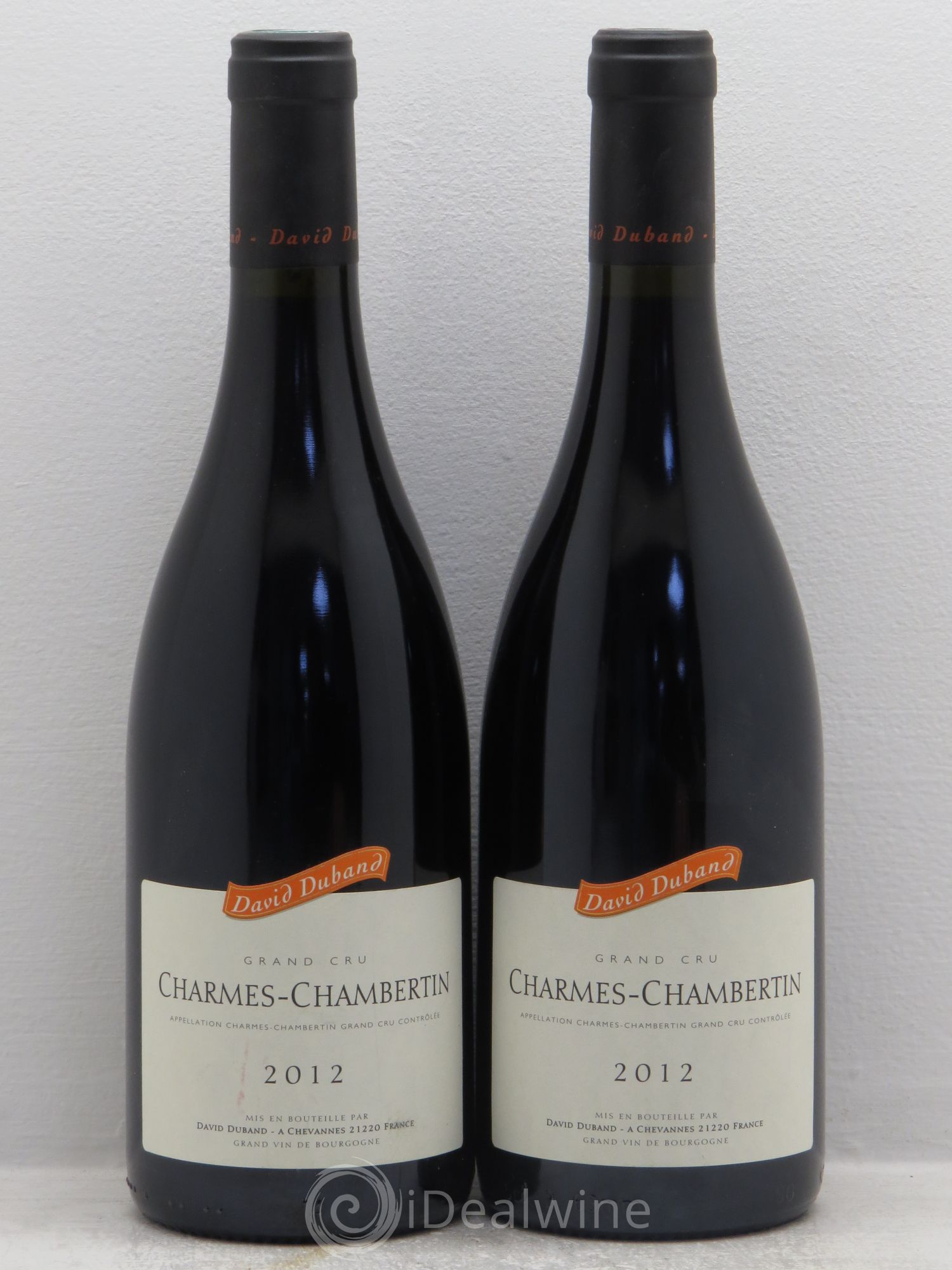 Charmes-Chambertin Grand Cru David Duband (Domaine) 2012 - Lot de 2 bouteilles - 0