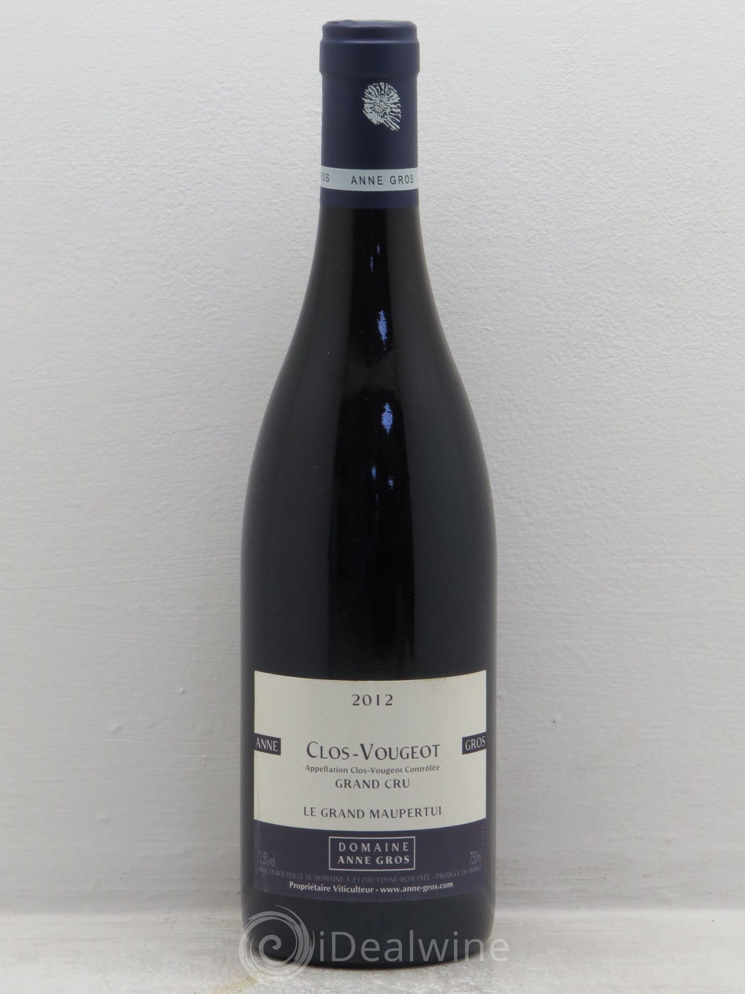 Clos de Vougeot Grand Cru Le Grand Maupertui Anne Gros 2012 - Lot de 1 bouteille - 0