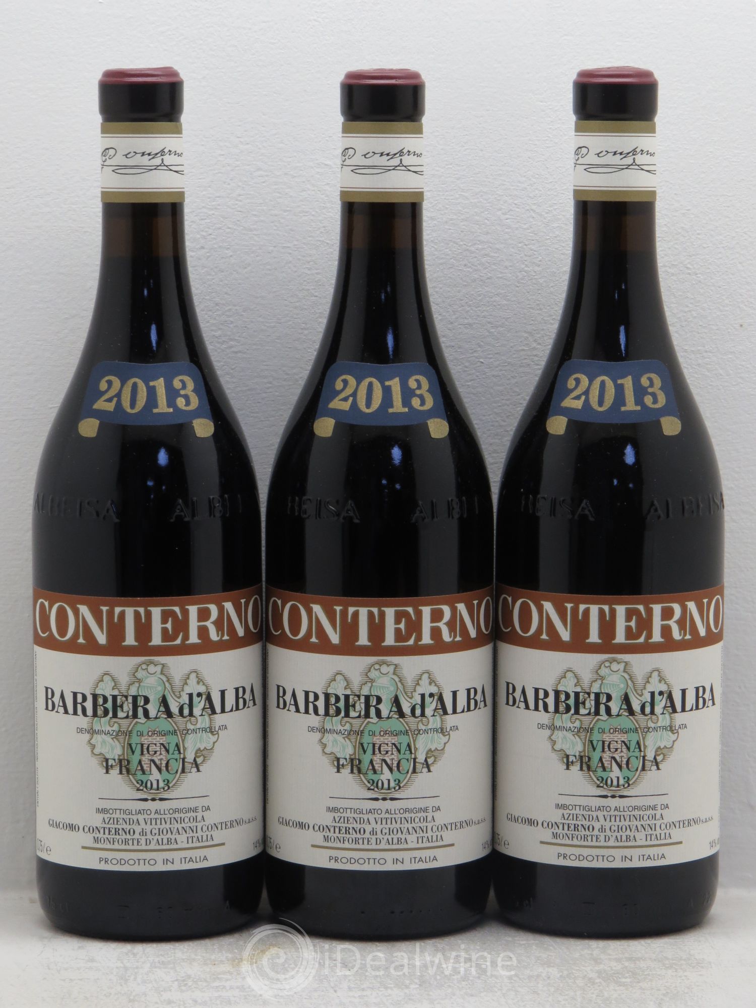 Barbera d'Alba DOC Vigna Francia Conterno Giacomo 2013 - Posten von 3 Flaschen - 0