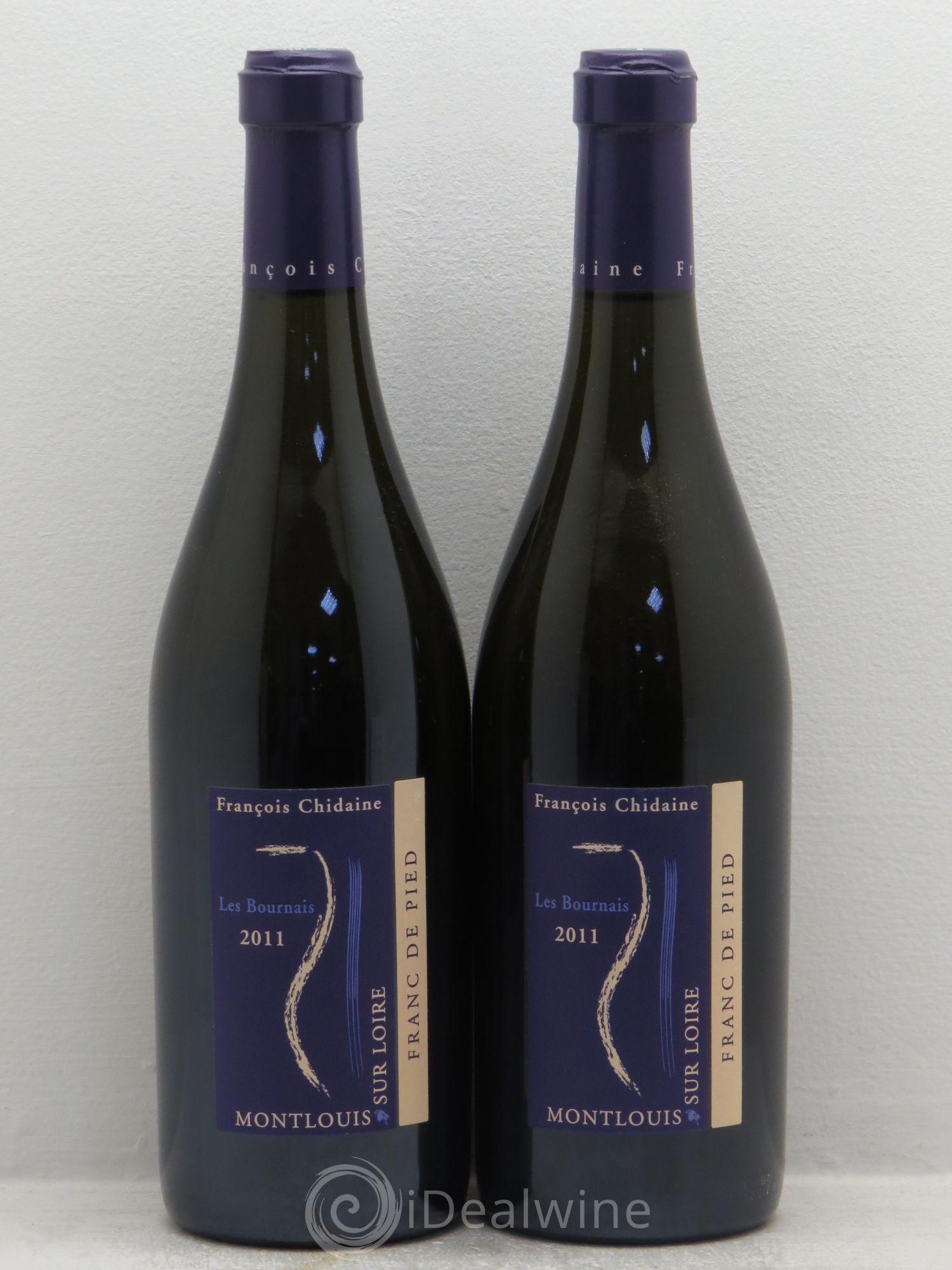 Montlouis-sur-Loire Les Bournais Franc de Pied François Chidaine 2011 - Lot de 2 bouteilles - 0