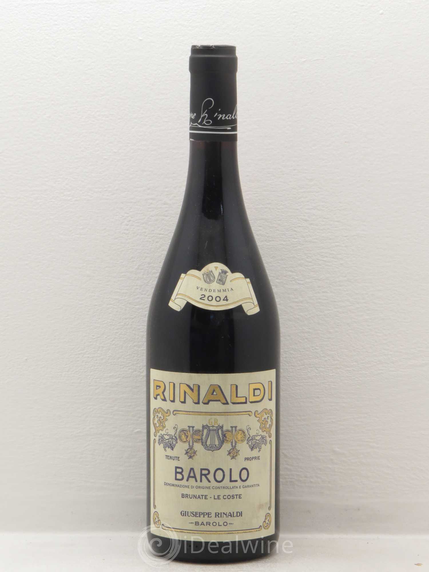 Barolo Brunate Le Coste Guiseppe Rinaldi 2004 - Lot de 1 bouteille - 0