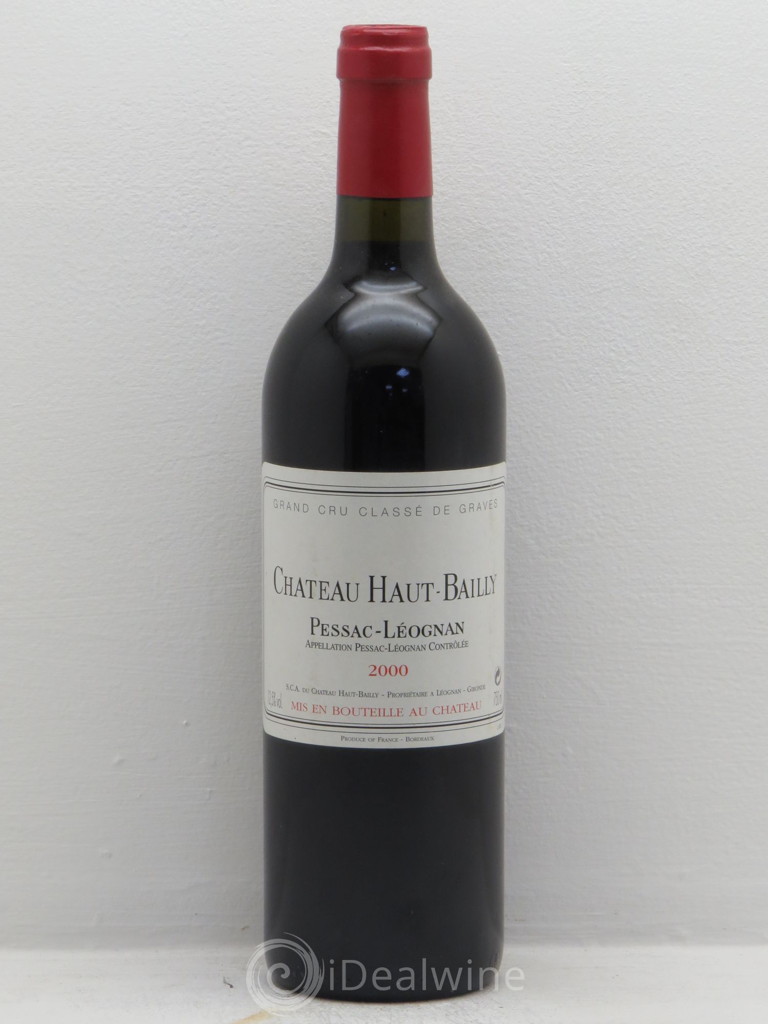 Château Haut-Bailly Cru Classé de Graves 2000 - Lot de 1 bouteille - 0
