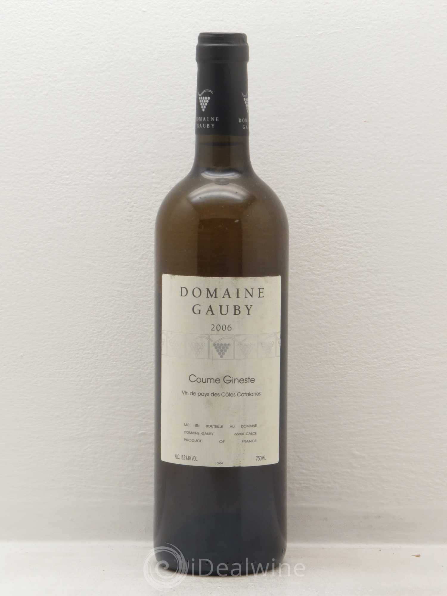 Côtes Catalanes Coume Gineste Gauby (Domaine) 2006 - Lot de 1 bouteille - 0