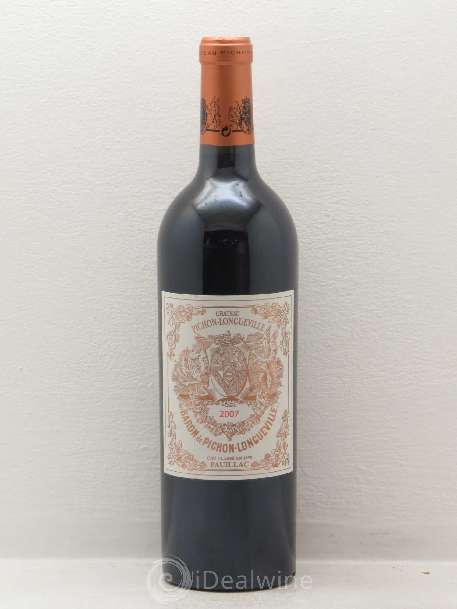 Pichon Longueville Baron 2ème Grand Cru Classé 2007 - Lot de 1 bouteille - 0
