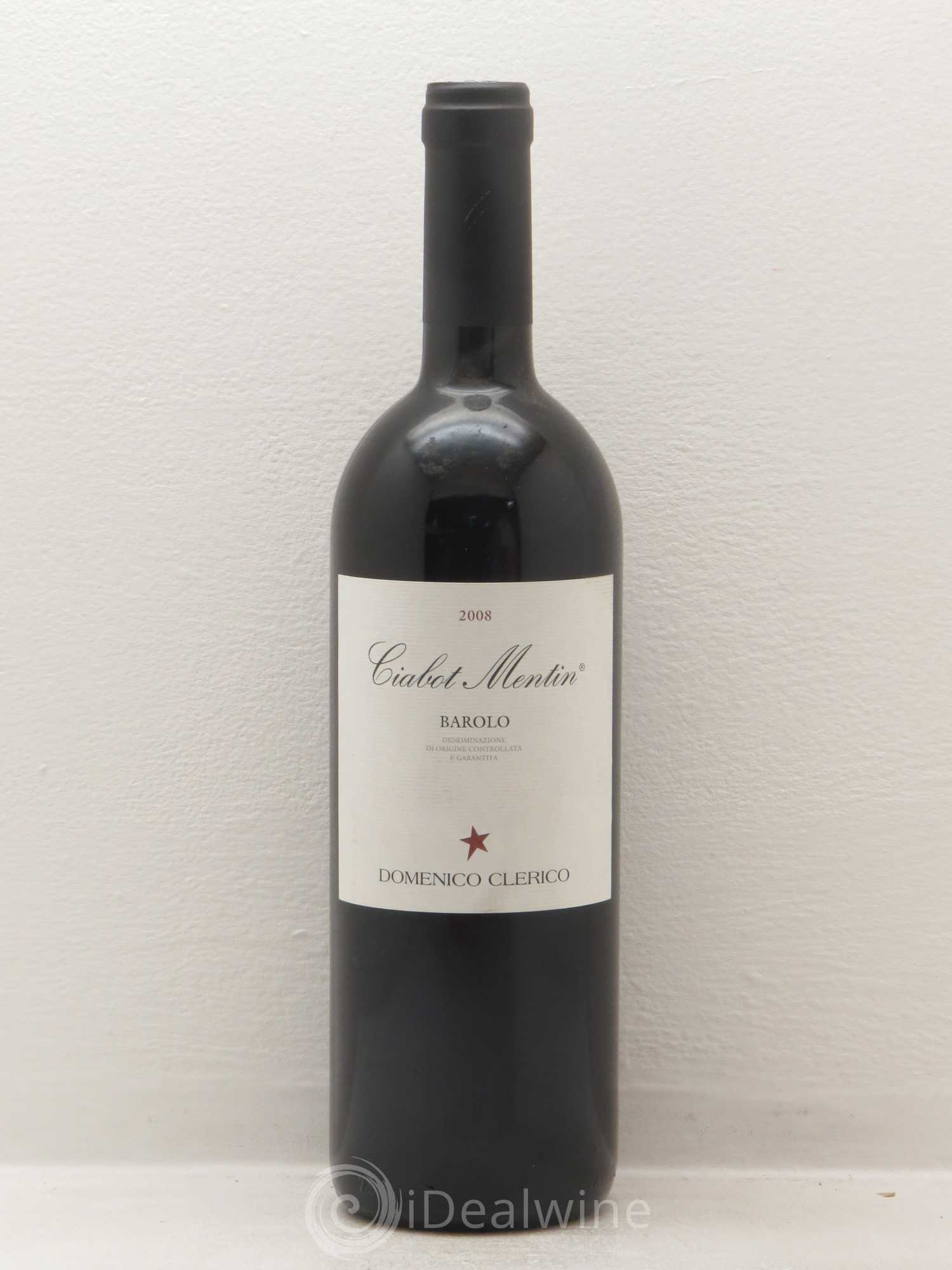 Barolo Ciabot Mentin Domenico Clerico 2008 - Lot de 1 bouteille - 0