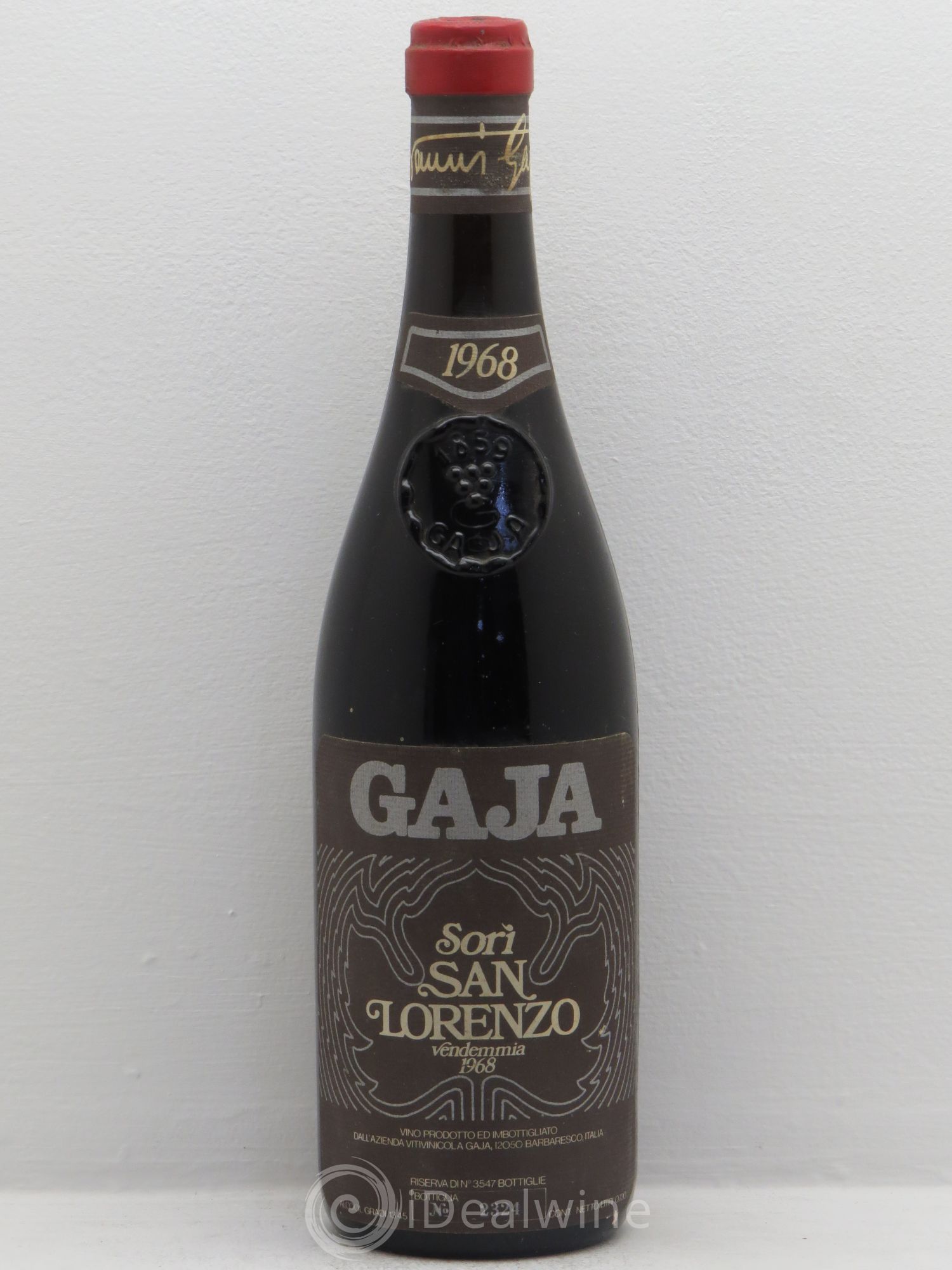 Barbaresco DOCG Angelo Gaja Sori San Lorenzo 1968 - Posten von 1 Flasche - 0