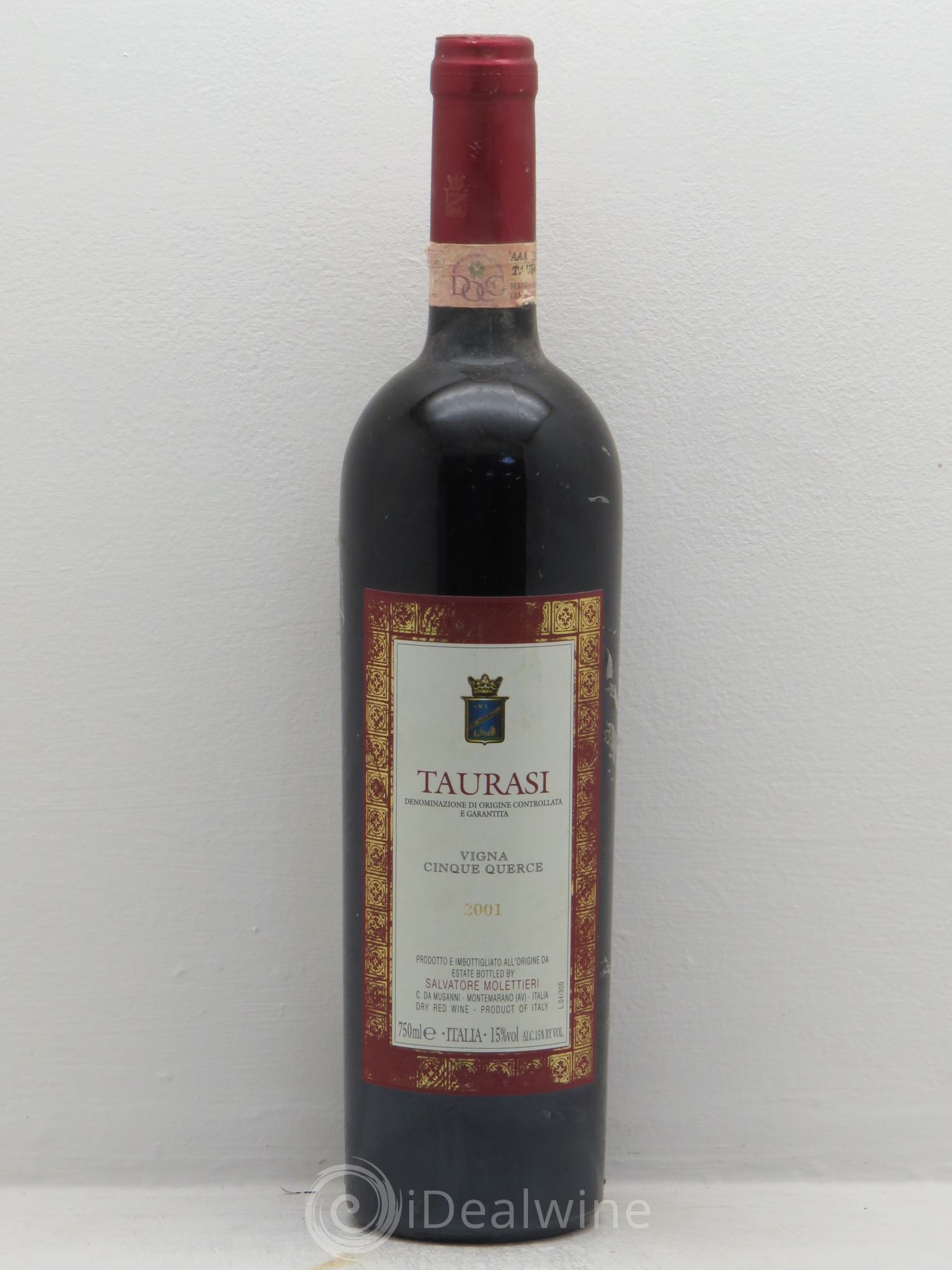 Italie Taurasi Vigna 5 Quercie Mollettieri 2001 - Posten von 1 Flasche - 0