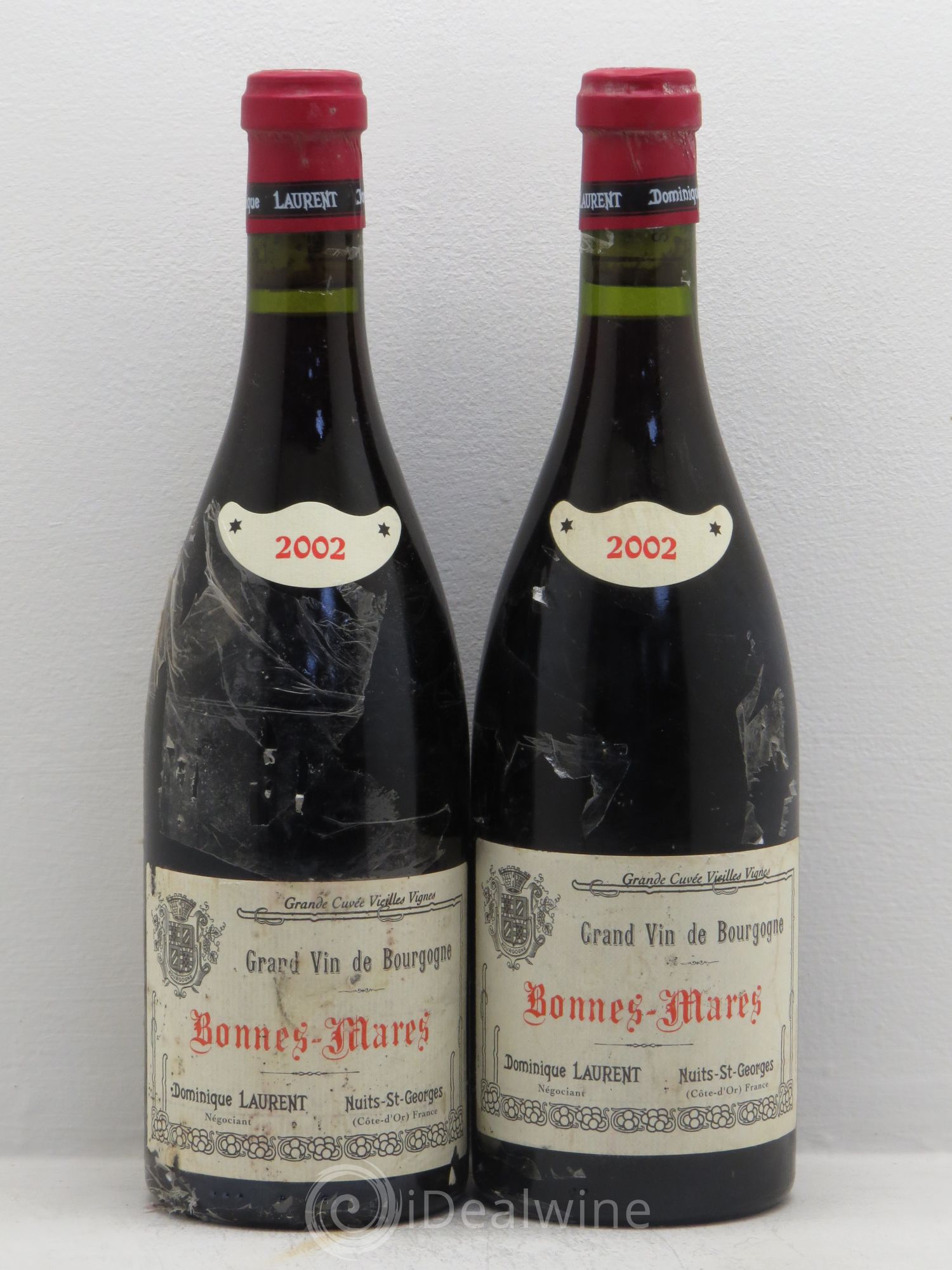 Bonnes-Mares Grand Cru Dominique Laurent VV 2002 - Lot de 2 bouteilles - 0