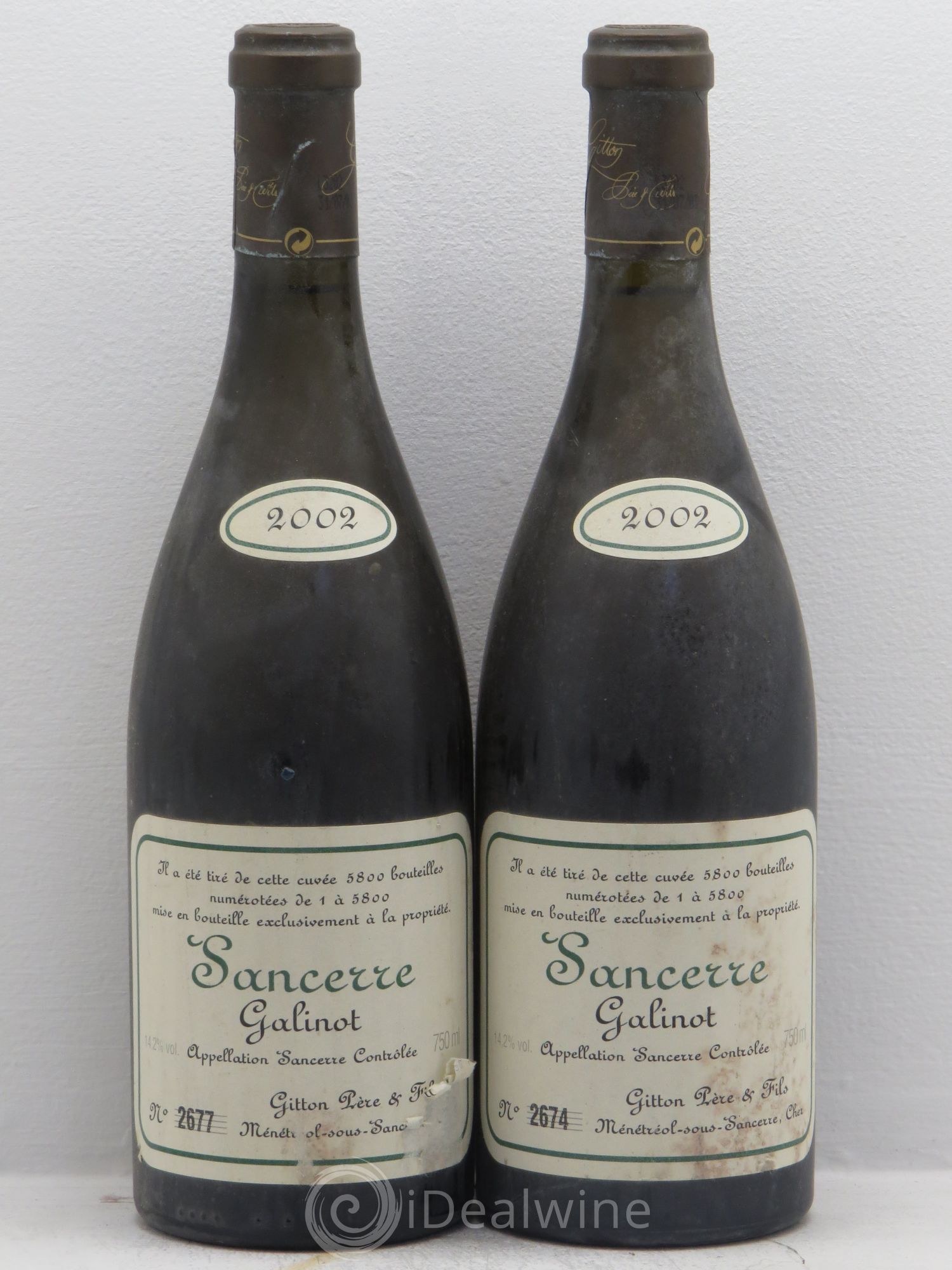Sancerre Galinot Gitton 2002 - Posten von 2 Flaschen - 0