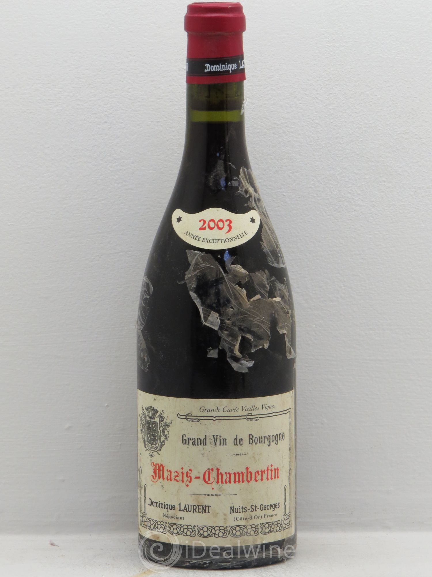 Mazis-Chambertin Grand Cru Dominique Laurent VV 2003 - Lot de 1 bouteille - 0