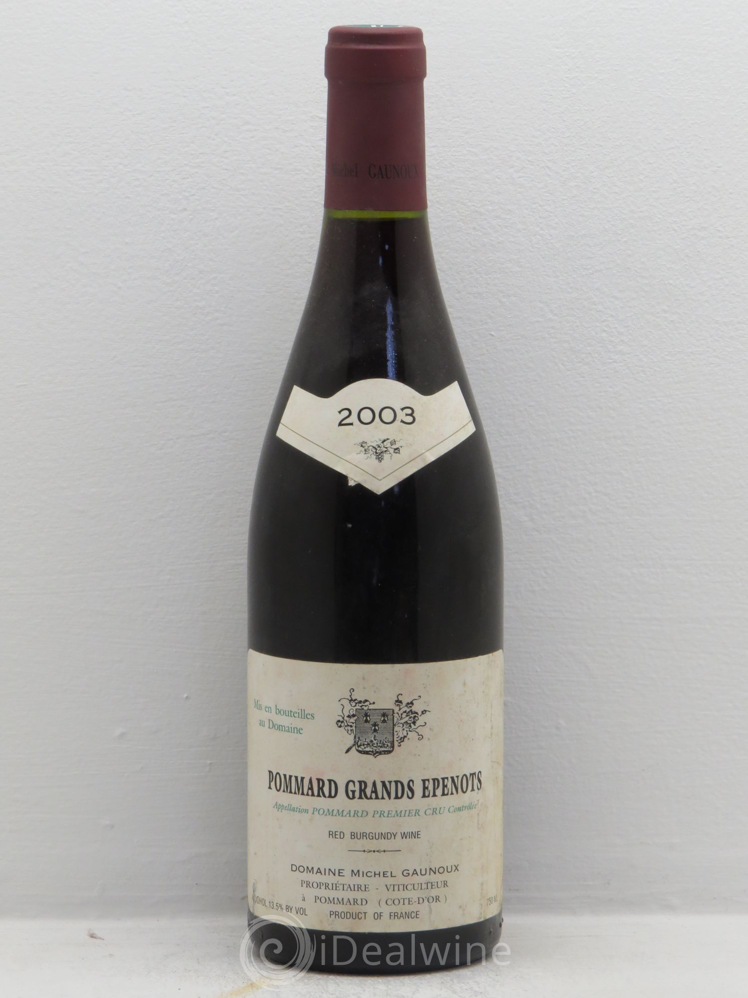 Pommard 1er Cru Grands Epenots Michel Gaunoux 2003 - Lot de 1 bouteille - 0