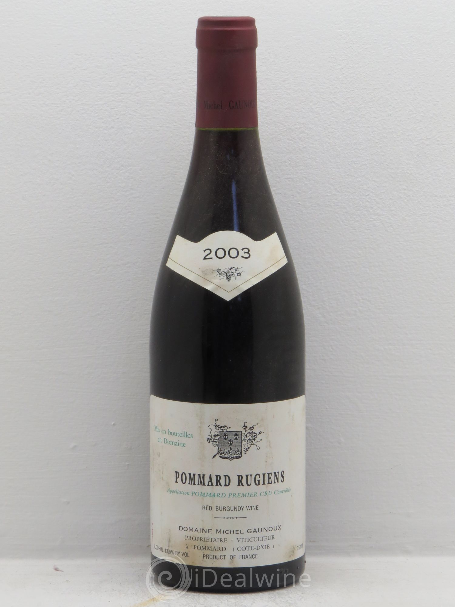Pommard 1er Cru Rugiens François Gaunoux (Domaine) 2003 - Lot de 1 bouteille - 0
