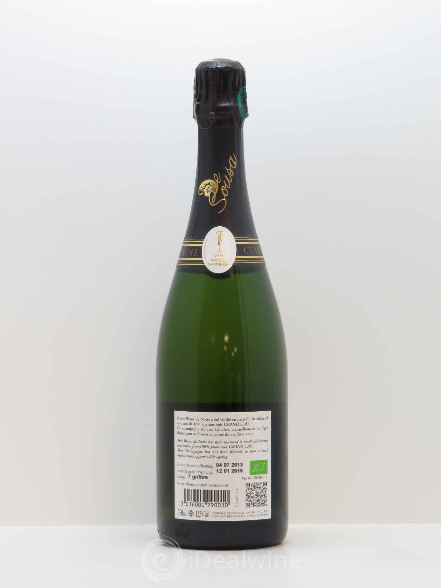 Blanc de Noirs Grand Cru Brut De Sousa  - Lotto di 1 bottiglia - 1
