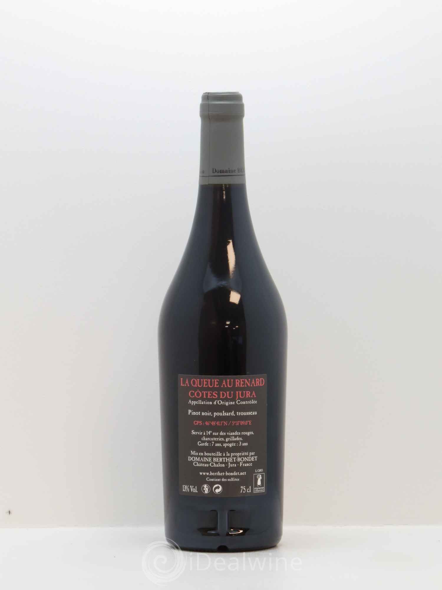 Côtes du Jura La Queue du Renard Berthet-Bondet 2015 - Lot de 1 bouteille - 1