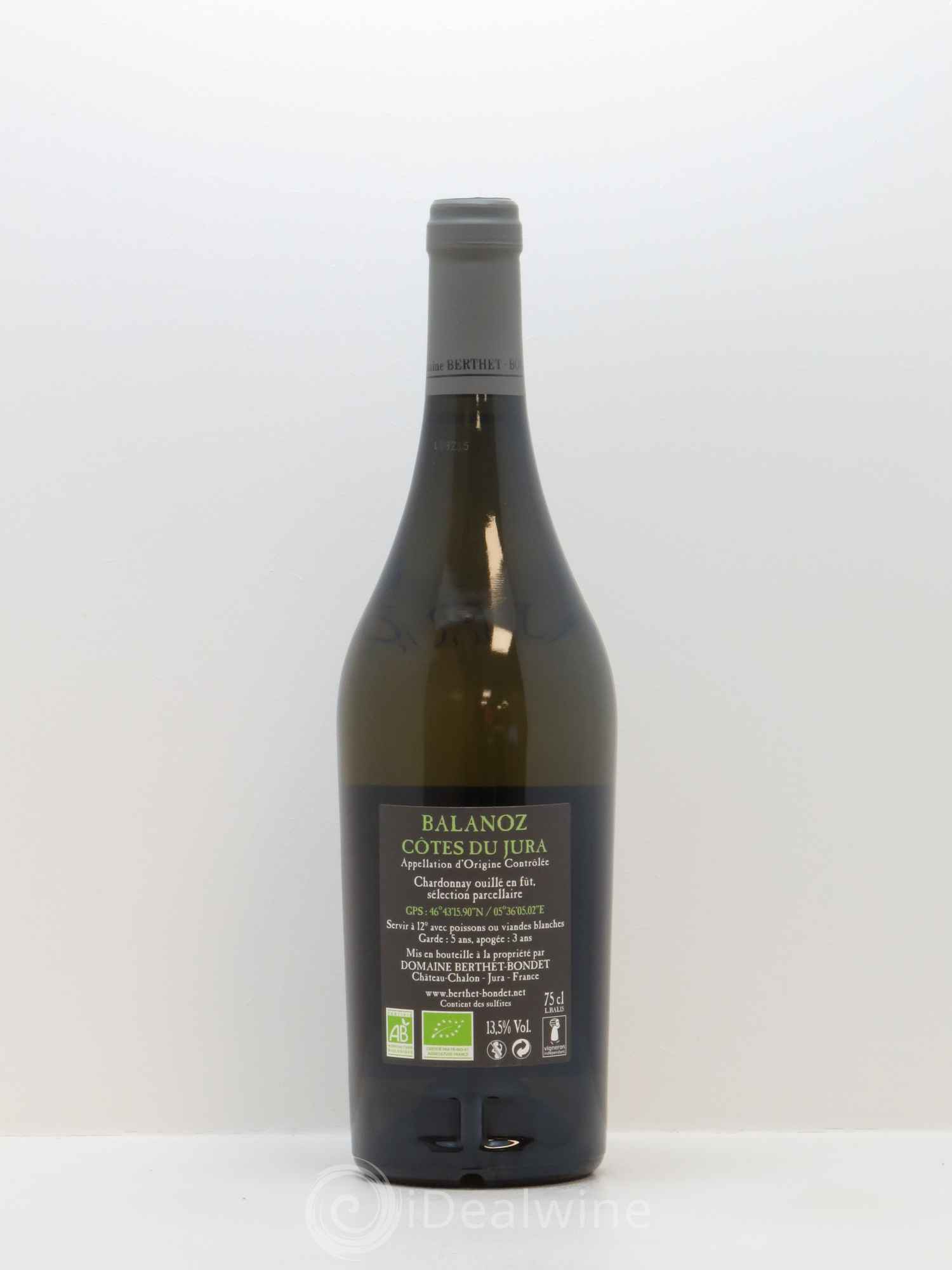 Côtes du Jura Balanoz Berthet-Bondet 2015 - Lot de 1 bouteille - 1
