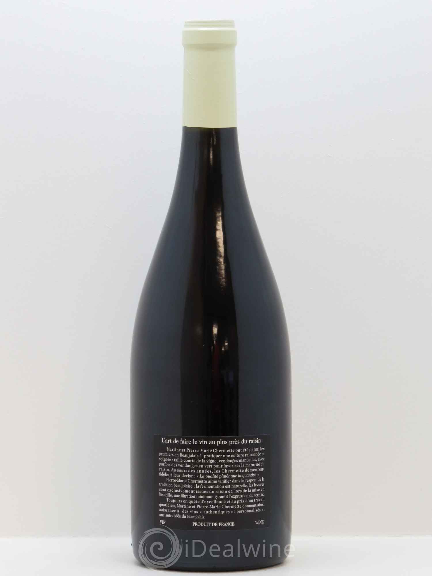 Beaujolais Coeur de Vendanges Vignes Centenaires Domaine du Vissoux - P-M. Chermette 2015 - Lot de 1 bouteille - 1
