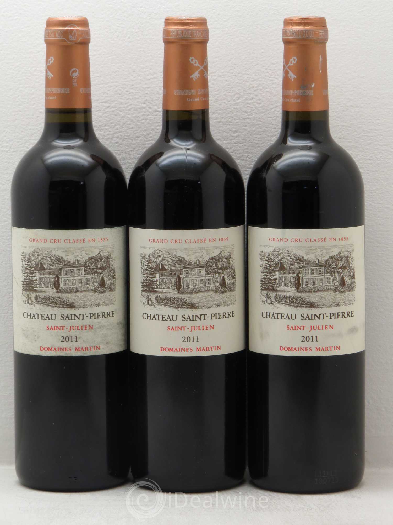 Château Saint-Pierre 4ème Grand Cru Classé 2011 - Lot de 3 bouteilles - 0