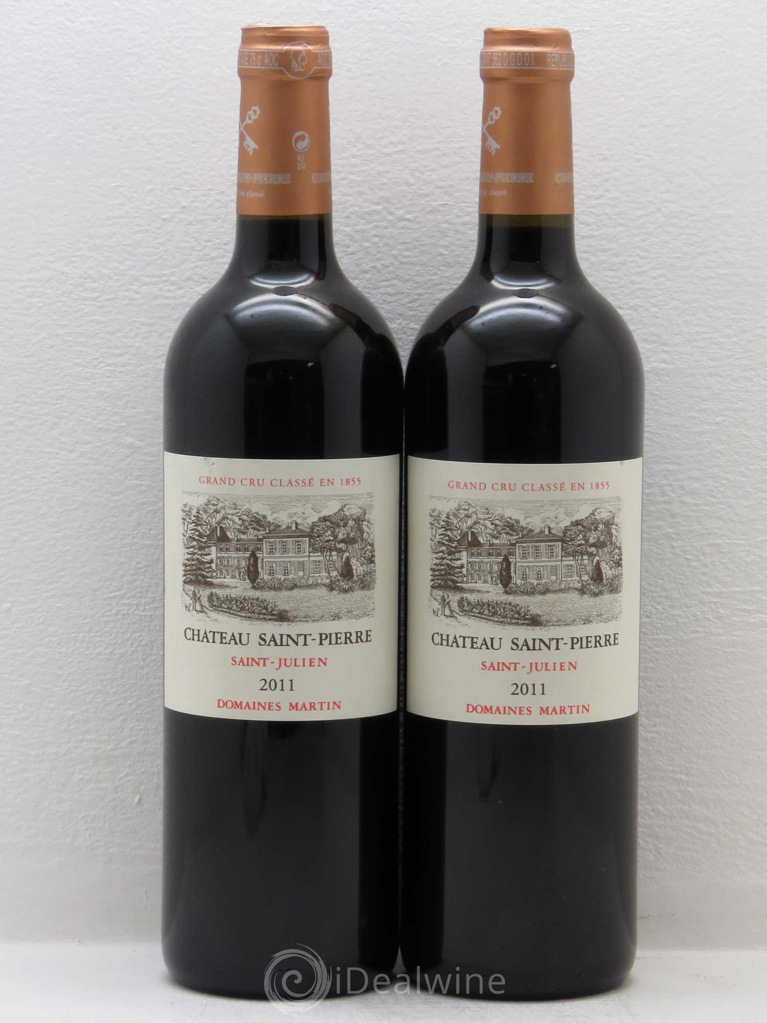 Château Saint-Pierre 4ème Grand Cru Classé 2011 - Lot de 2 bouteilles - 0