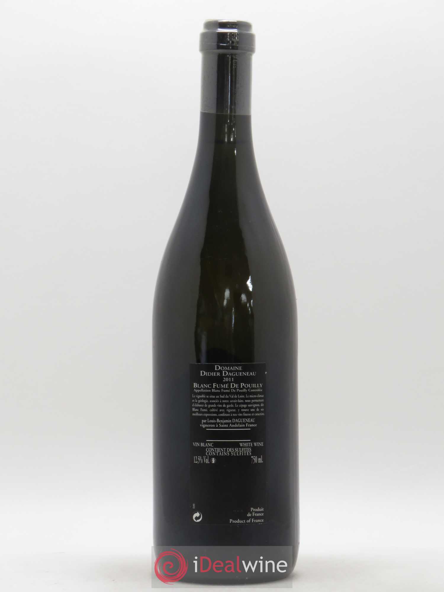 Vin de France (anciennement Pouilly-Fumé) Silex Dagueneau (Domaine Didier - Louis-Benjamin) 2011 - Lot de 1 bouteille - 1