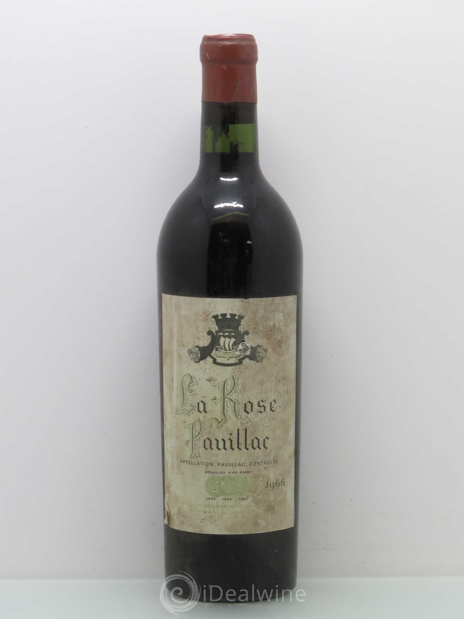 La Rose Pauillac 1966 - Lot de 1 bouteille - 0