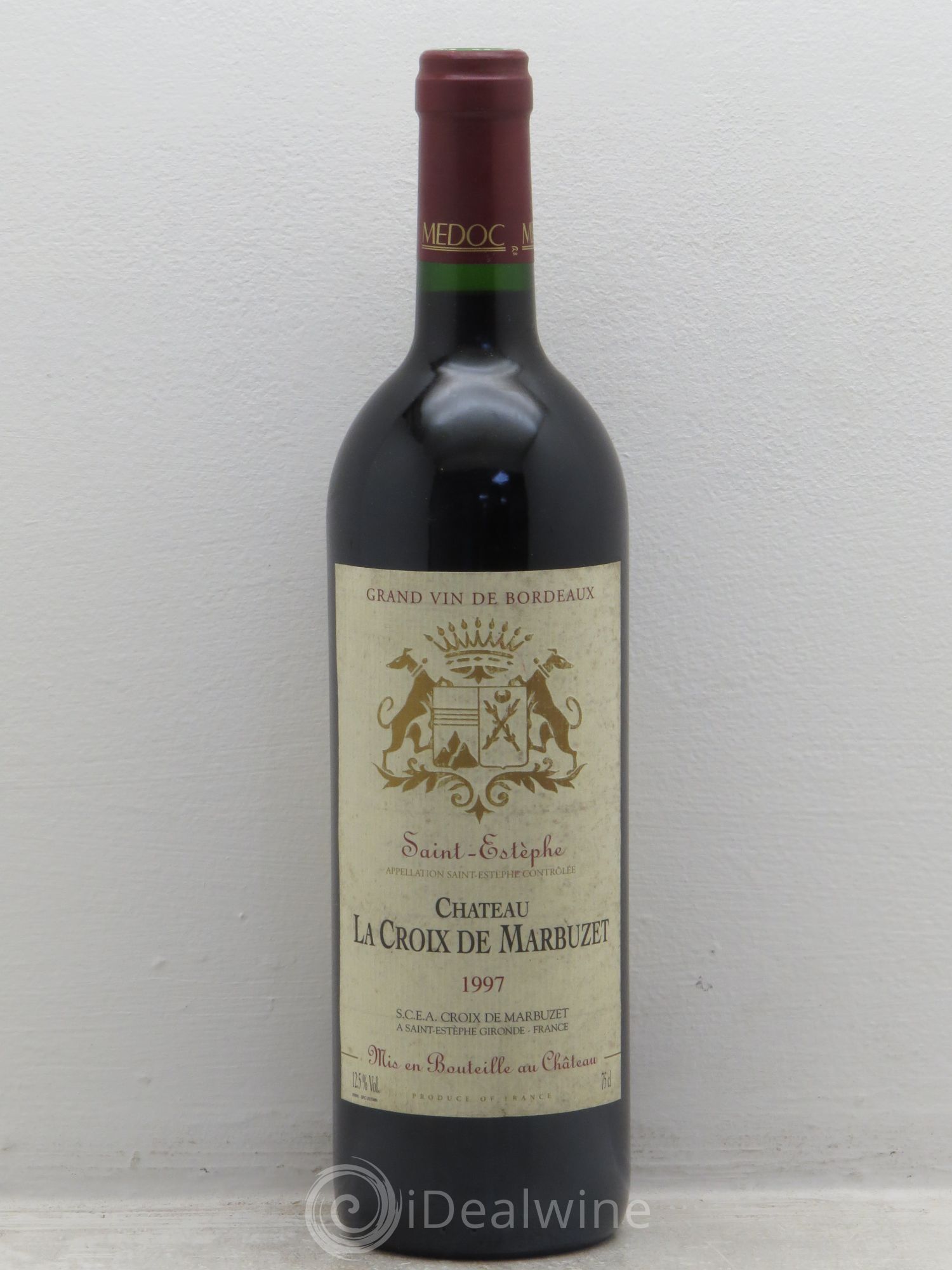 Saint-Estèphe La Croix Marbuzet 1997 - Posten von 1 Flasche - 0
