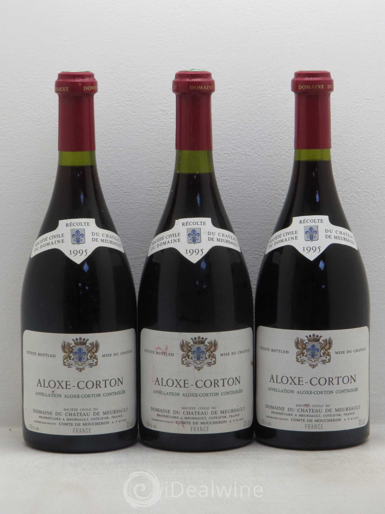 Aloxe-Corton Chateau de Meursault 1995 - Posten von 3 Flaschen - 0