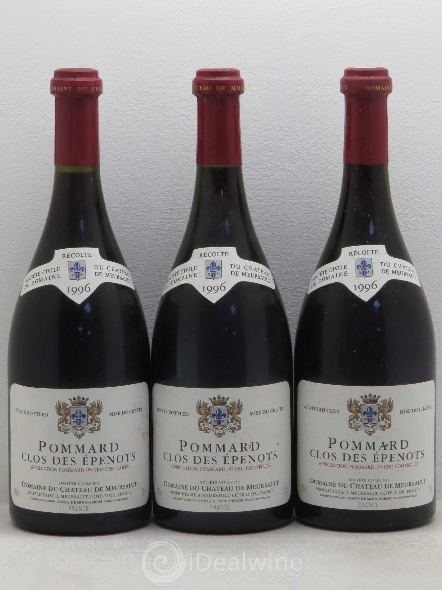 Pommard 1er Cru 1996 - Lot de 3 bouteilles - 0