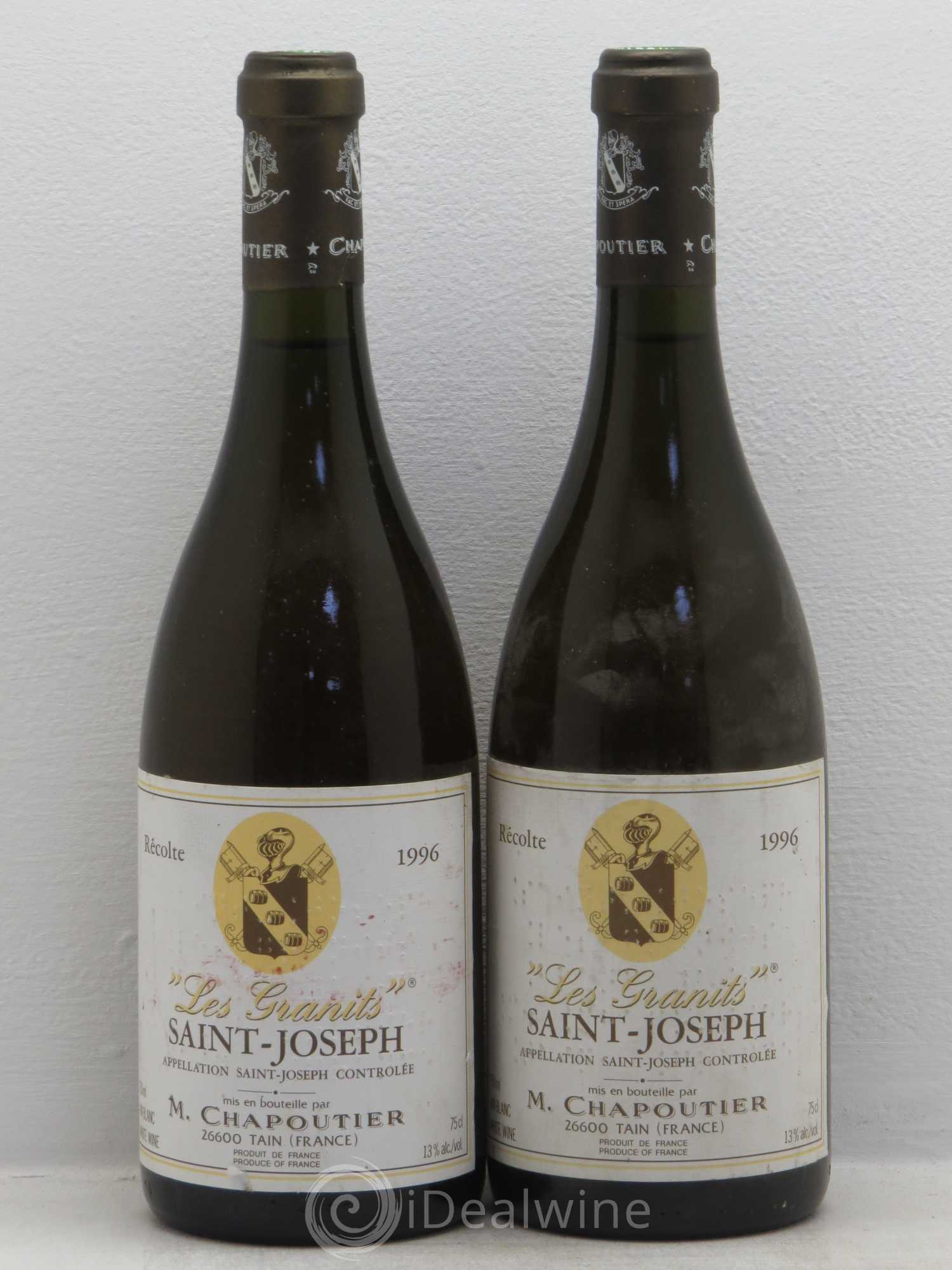 Saint-Joseph Les Granits Chapoutier 1996 - Lot de 2 bouteilles - 0