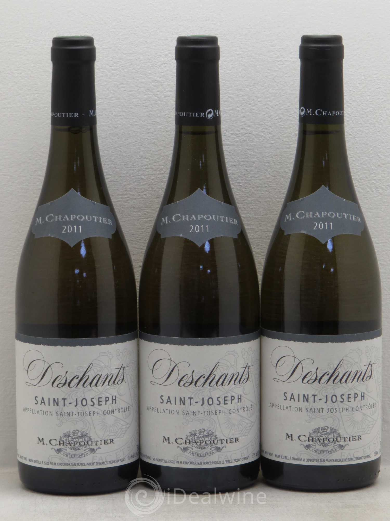Saint-Joseph Deschants Chapoutier 2011 - Posten von 3 Flaschen - 0